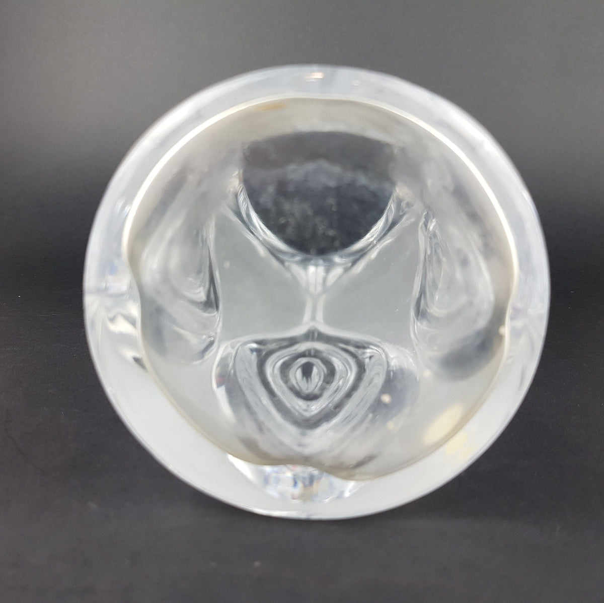 Vintage PEILL UND PUTZLER Frosted Glass Cylinder Vase West Germany 1960s 1970s