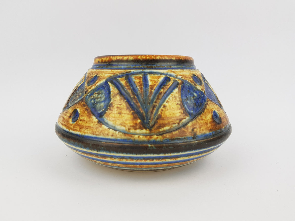 Vintage SOHOLM STENTOJ Bornholm Denmark BOWL by Noomi Backhausen & Arne Finne 1970s