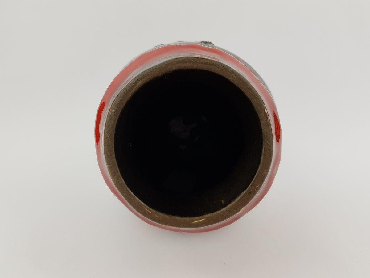Vintage RUSCHA KERAMIK Fat Lava Vase with Costa decor 858 West German Pottery
