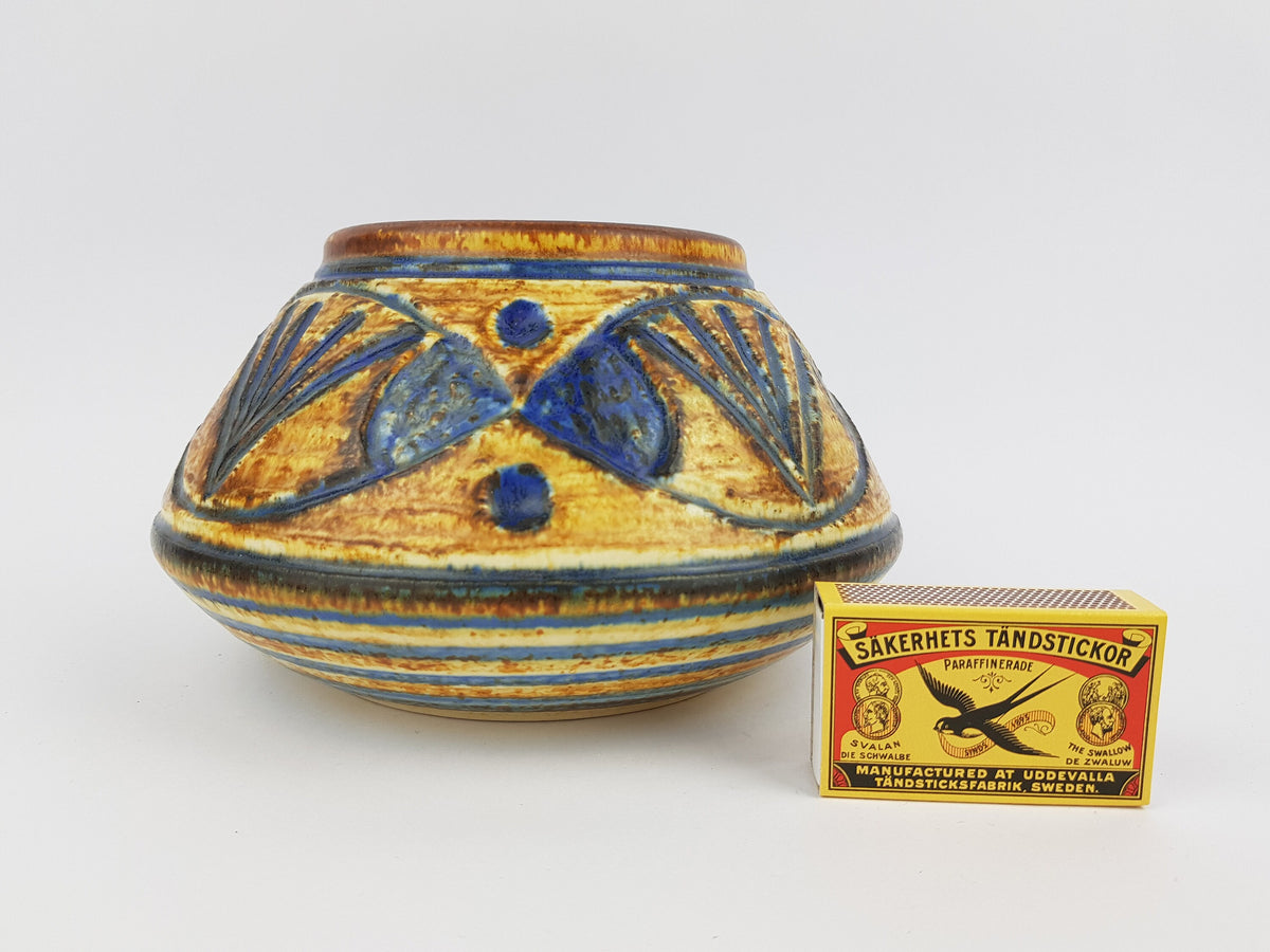 Vintage SOHOLM STENTOJ Bornholm Denmark BOWL by Noomi Backhausen & Arne Finne 1970s