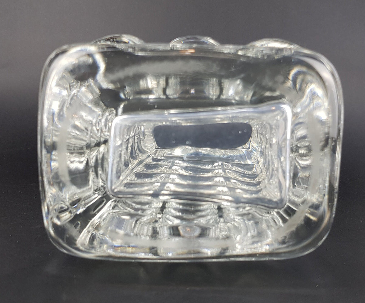 Vintage ICHENDORF GLASS Design Block Vase by Horst Tüselmann West Germany 1960-70s