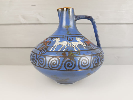 Vintage CERAMANO Vase With Pergamon Decor 1950s
