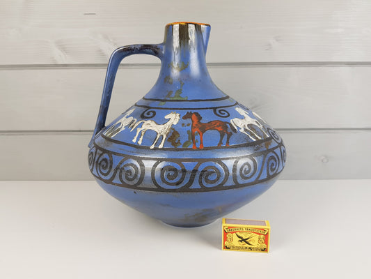 Vintage CERAMANO Vase With Pergamon Decor 1950s