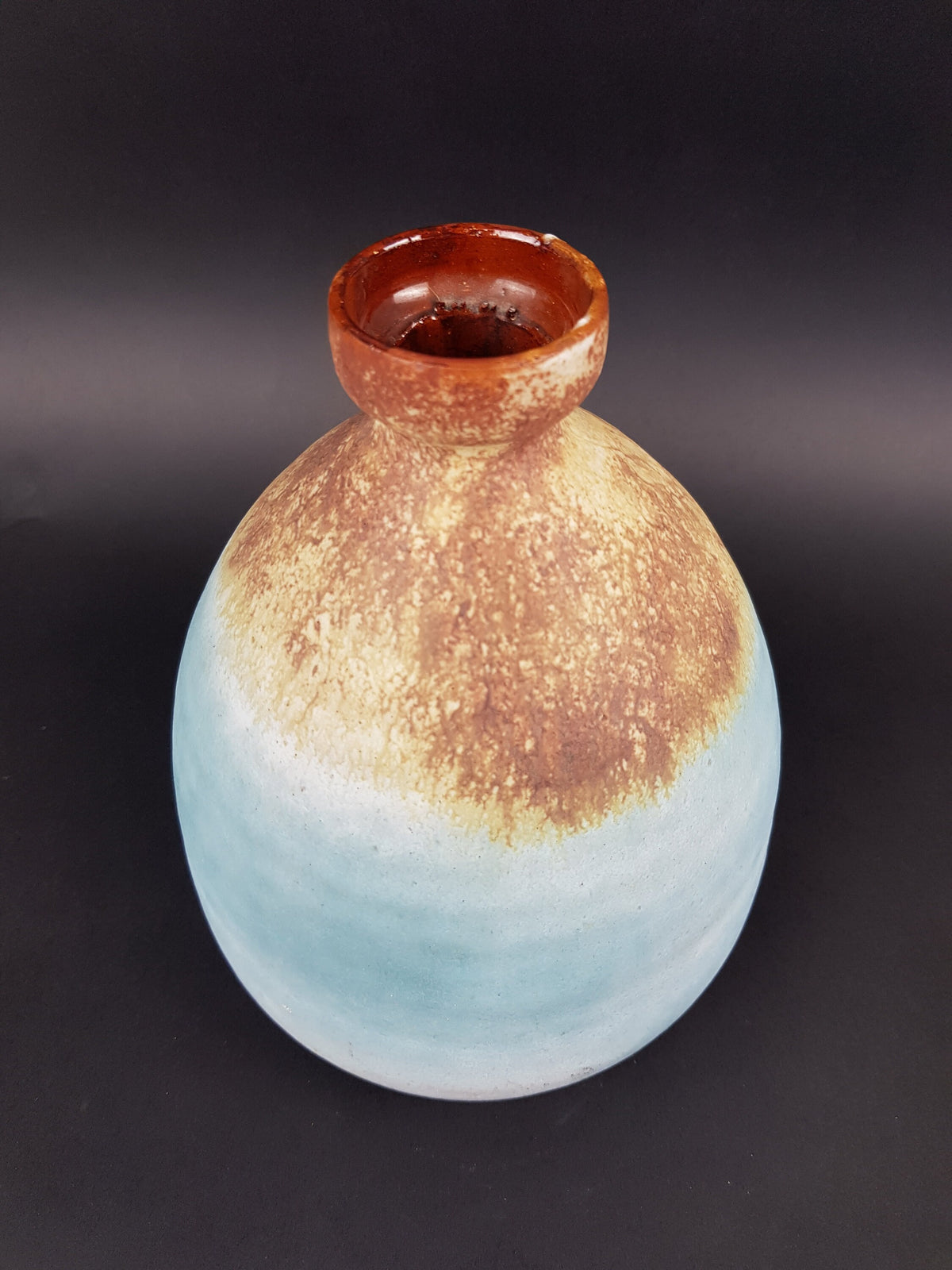 Vintage ELMER KUBICEK Studio Art Pottery Stylish Vase West Germany 1960s