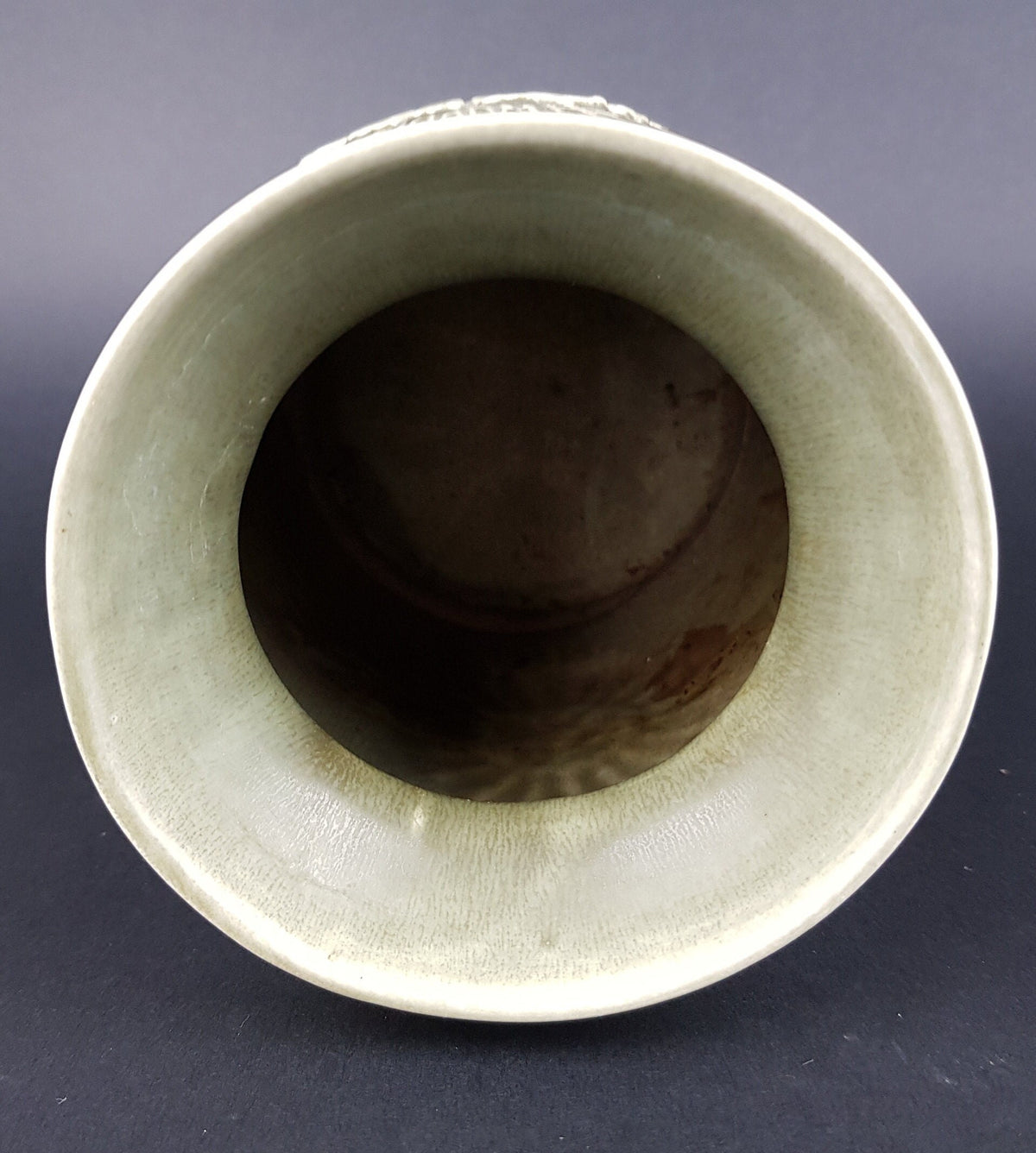 Vintage RÖRSTRAND SWEDEN Green Vase from the Zenit Serie by Gunnar Nylund 1960s