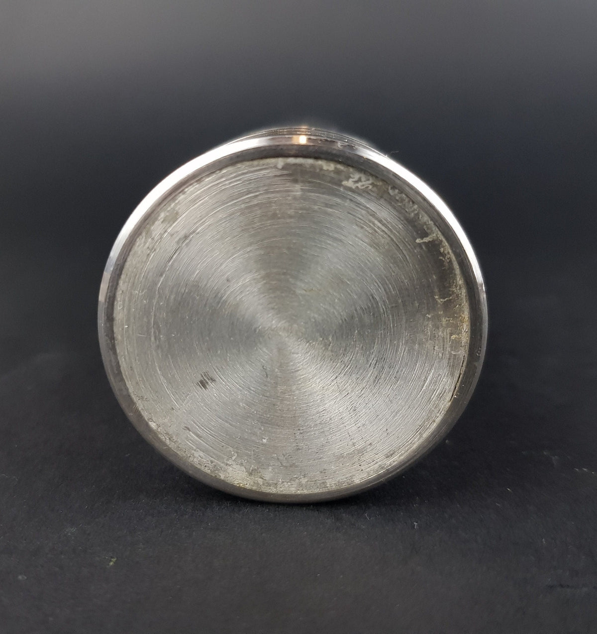 Vintage Brutalist BMF (Bayerische Metallwarenfabrik) Metal Cylinder Steel Vase from West Germany 1960s