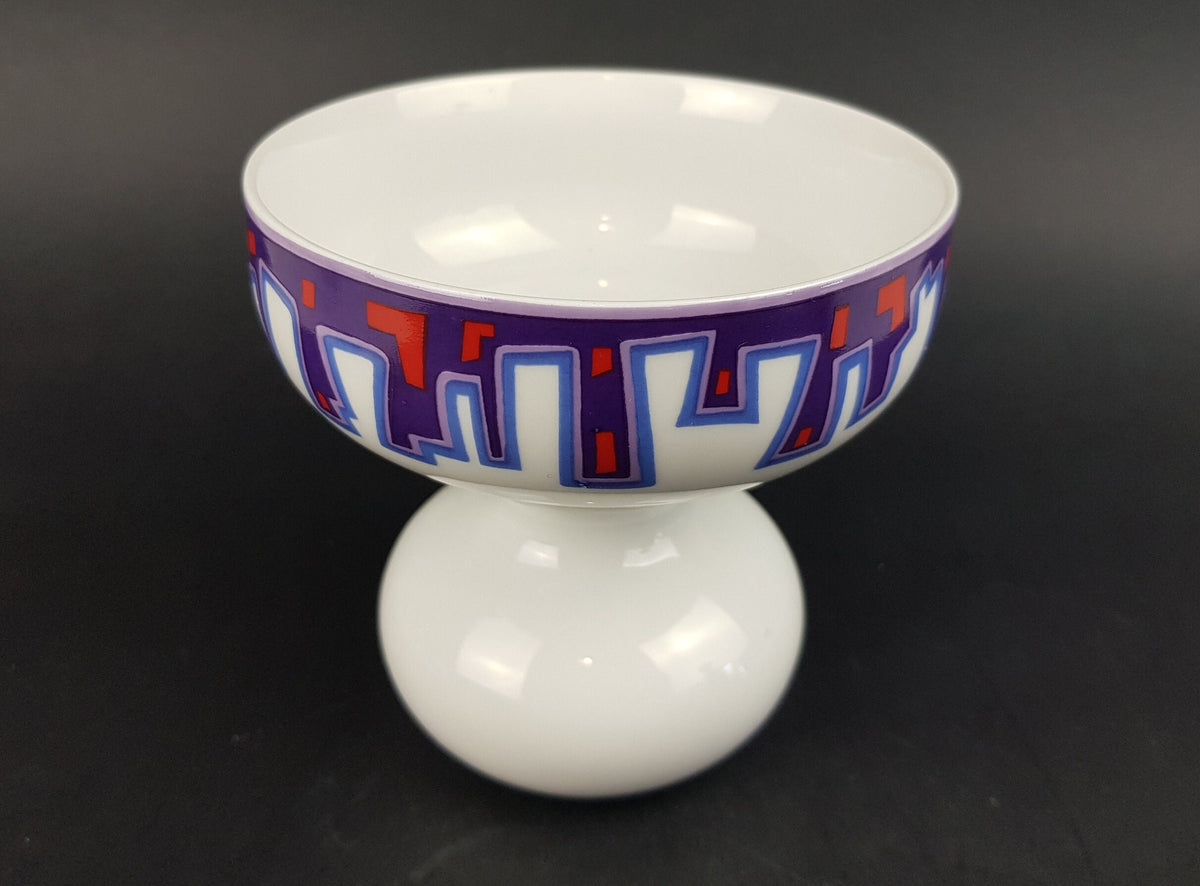 Vintage SCHUMANN ARZBERG "Bowling" Series Porcelain Candle Holder by Charles F. Joosten (1970s)