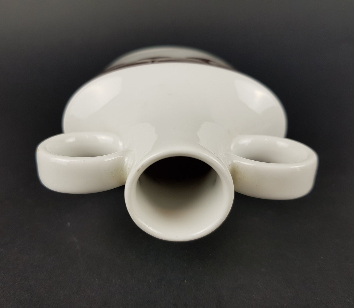 Vintage SCHUMANN ARZBERG Double Handled Porcelain Vase 32 Bavaria Germany 1970s