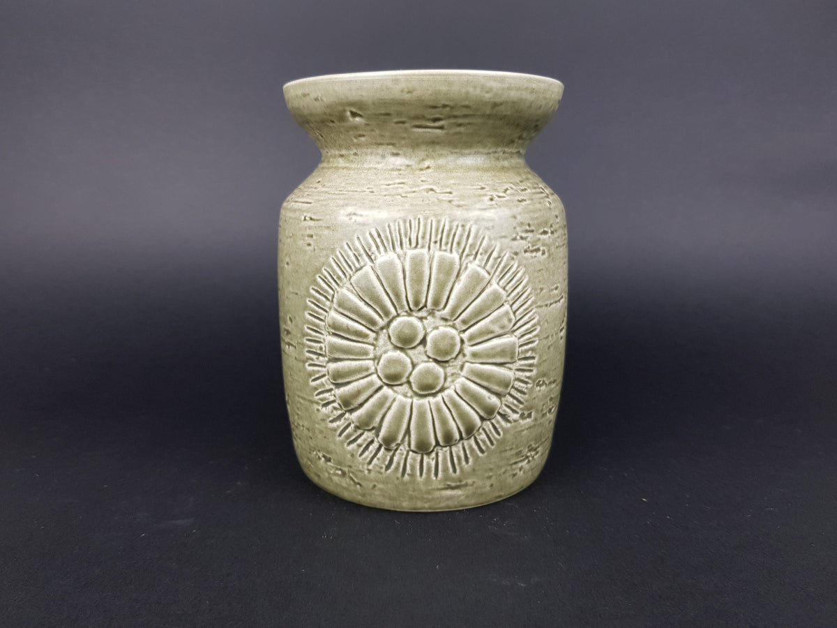 Vintage RÖRSTRAND SWEDEN Green Vase from the Zenit Serie by Gunnar Nylund 1960s