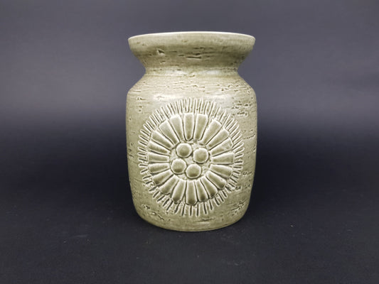 Vintage RÖRSTRAND SWEDEN Green Vase from the Zenit Serie by Gunnar Nylund 1960s