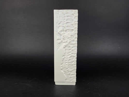 Vintage AK KAISER 3D Relief Vase Relief Decor 357 West German Pottery 1970s