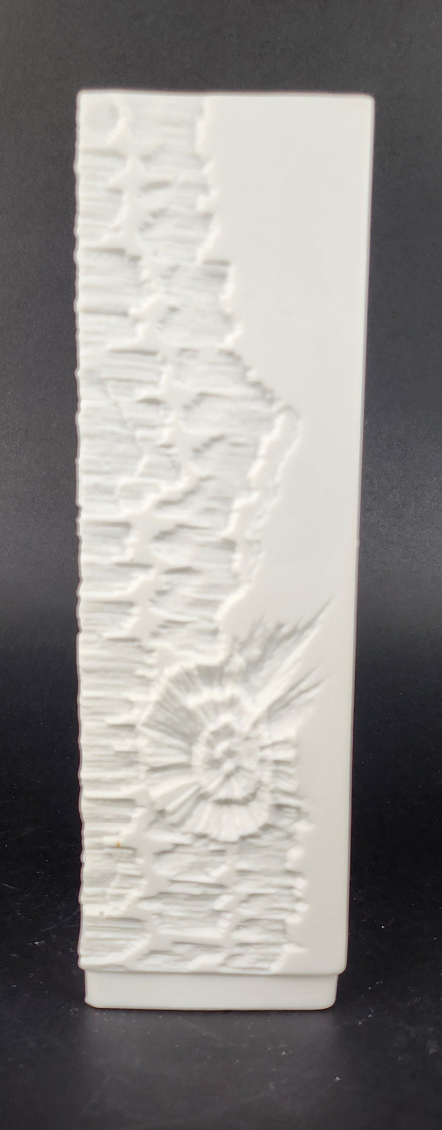 Vintage AK KAISER 3D Relief Vase Relief Decor 357 West German Pottery 1970s