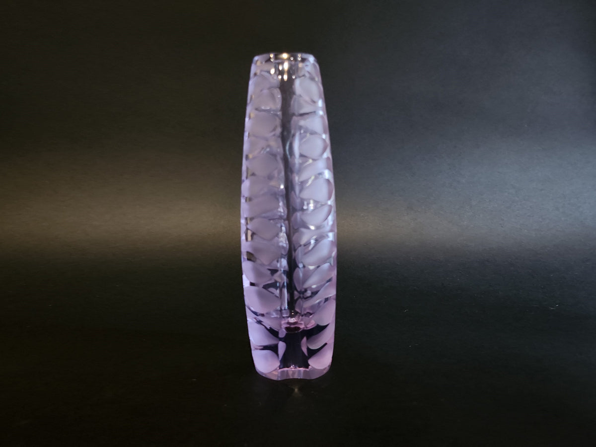 Rare Vintage ZELEZNY BROD SKLO Lilac/Blue Neodymium Glass Vase from Czechoslovakia 1960-70's by Vaclav Horacek