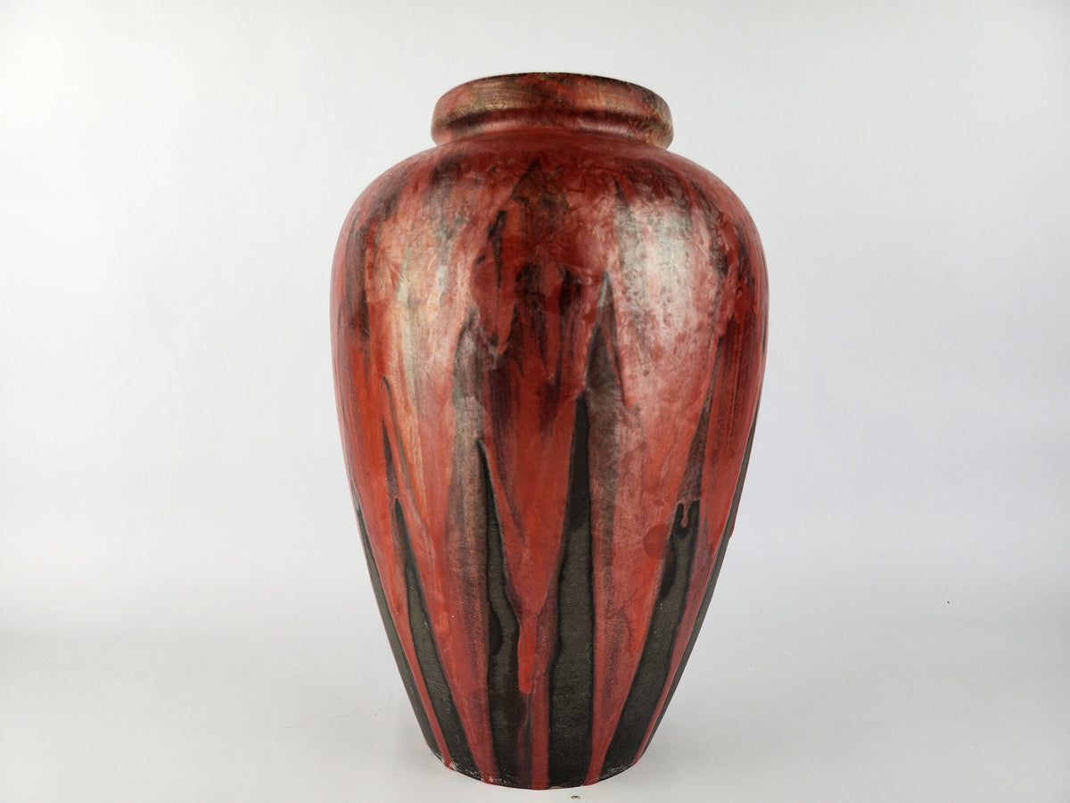 Vintage CERAMANO Vase with STROMBOLI Decor form no. 106/1 by Hanns Welling West German Pottery 1960s
