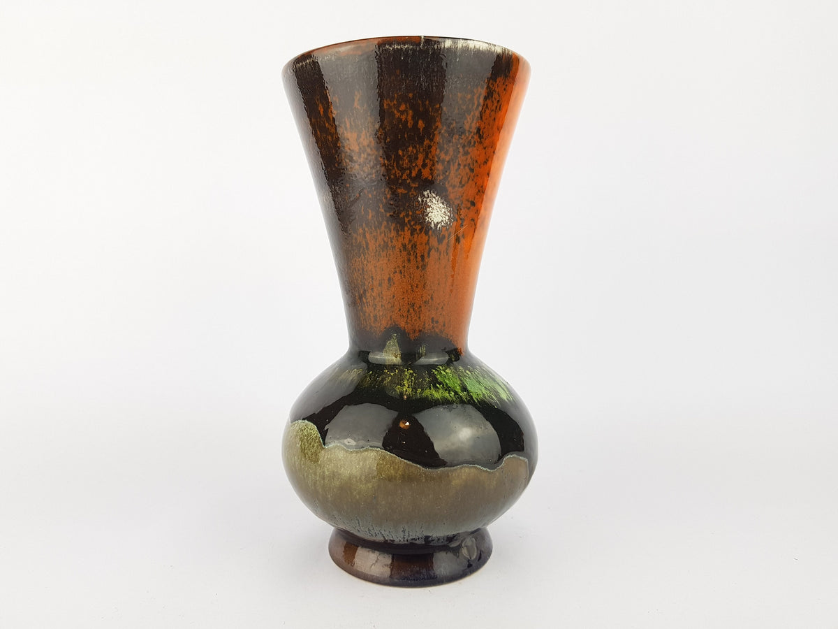 Vintage KIL KERAMICNA (Keramicna Industrija Liboje) Multi Coloured Vase Yugoslavia 1970s