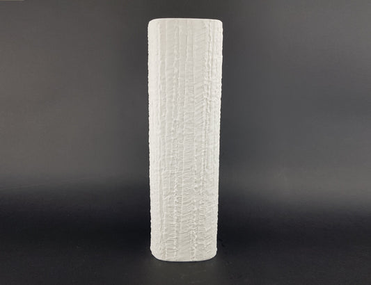 Vintage THOMAS PORZELLAN Rectangular Biscuit Porcelain Vase West Germany 1970s