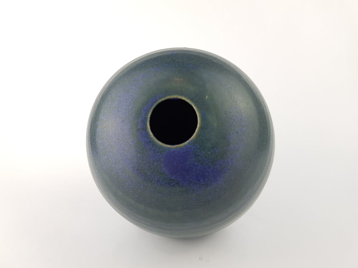 Vintage ERNST P. DEGEN Blue and Purple Stylish Studio Art Vase Mid Century Design