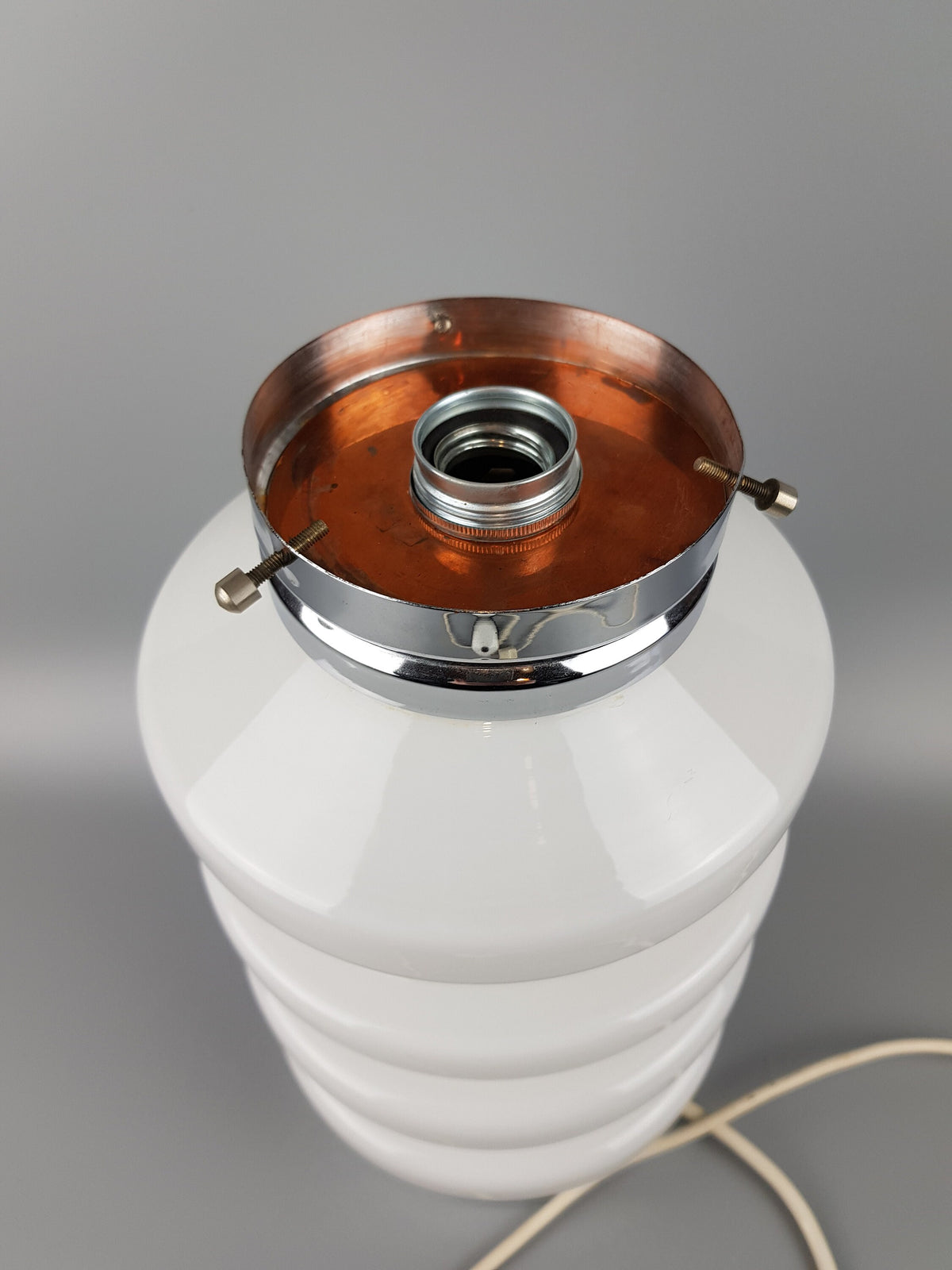 Vintage CARLO NASON for A.V. MAZZEGGA Stylish Space Age Table Lamp from Italy 1960s