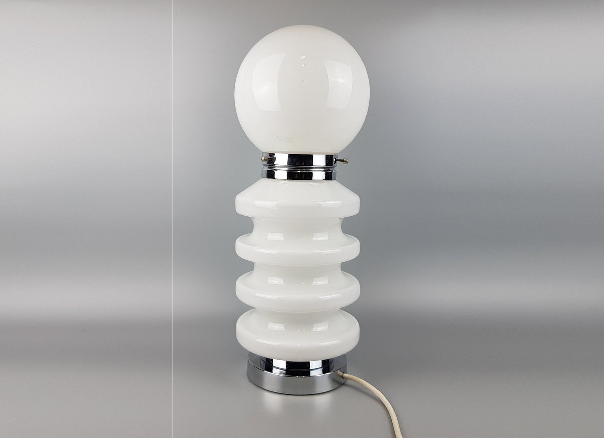 Vintage CARLO NASON for A.V. MAZZEGGA Stylish Space Age Table Lamp from Italy 1960s