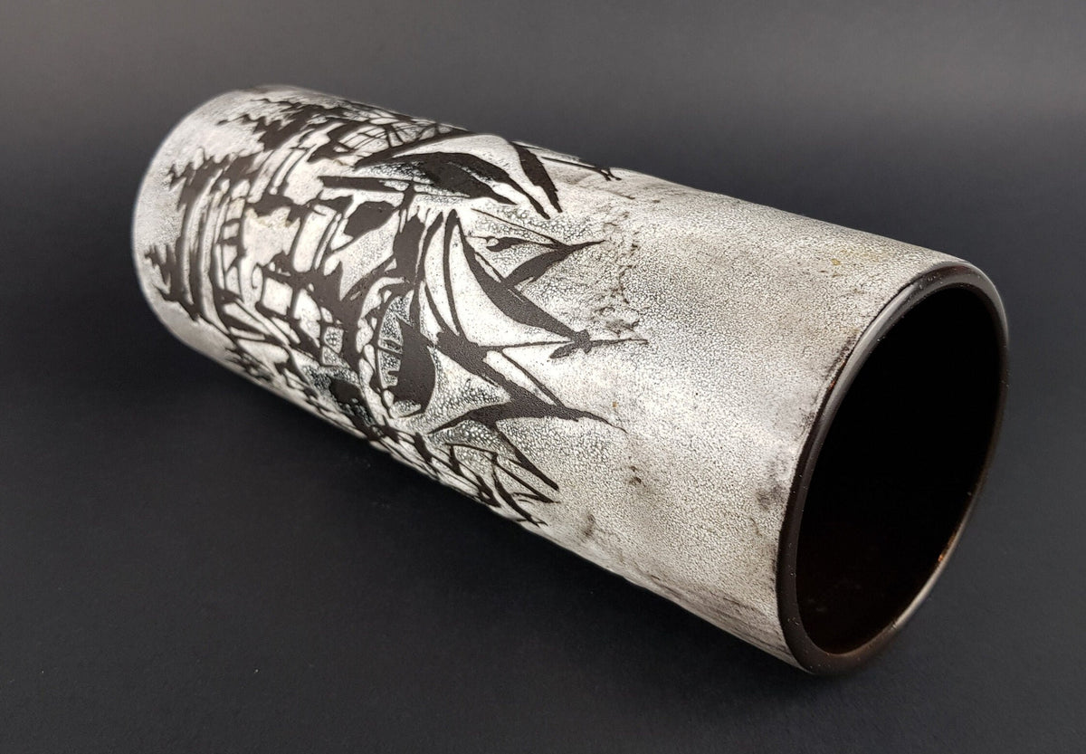 Vintage GUSTAV SPORRI Studio Art Pottery Vase released exclusively for Expo 1964 Lausanne Schaffhausen Switzerland