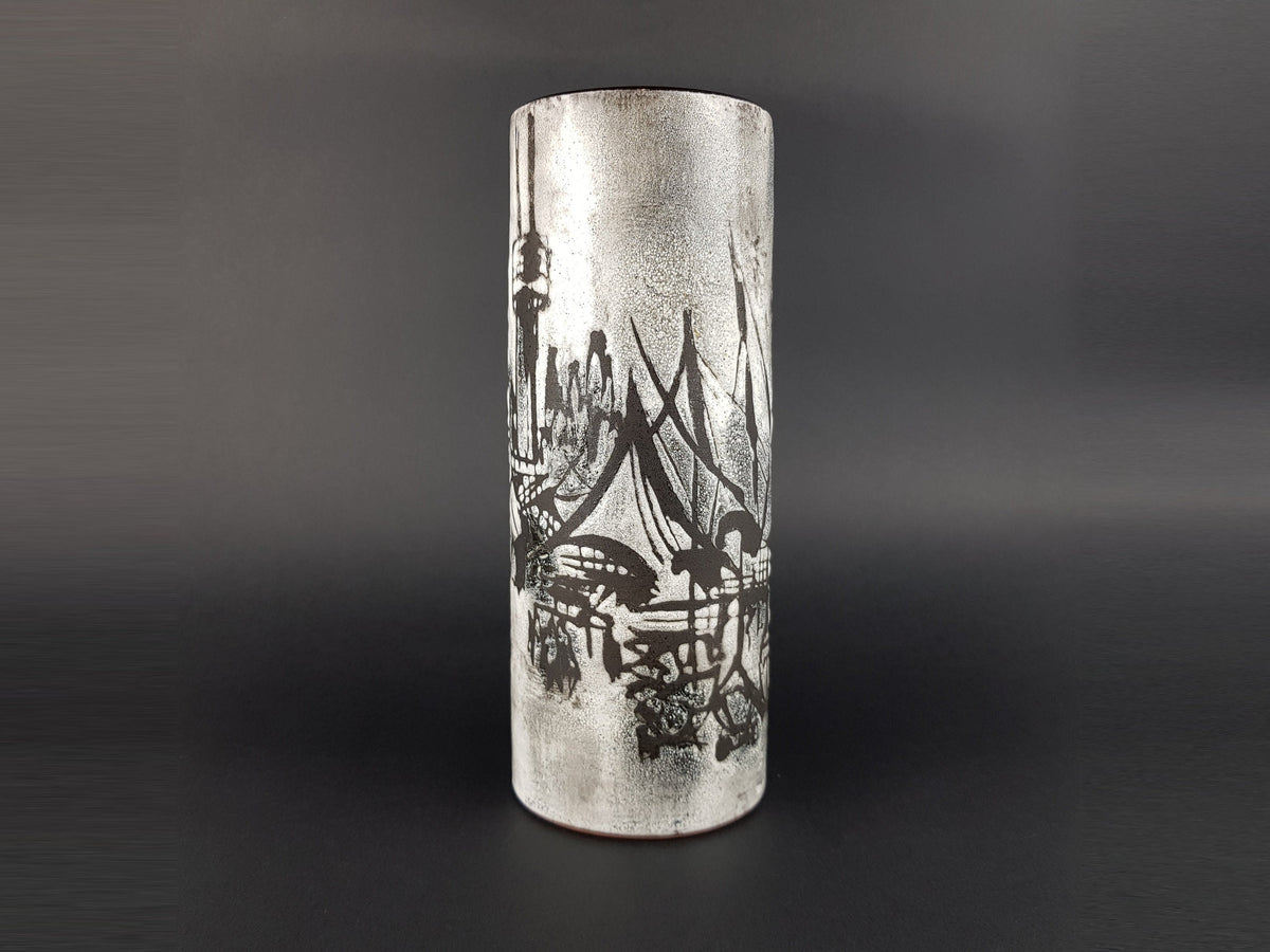 Vintage GUSTAV SPORRI Studio Art Pottery Vase released exclusively for Expo 1964 Lausanne Schaffhausen Switzerland