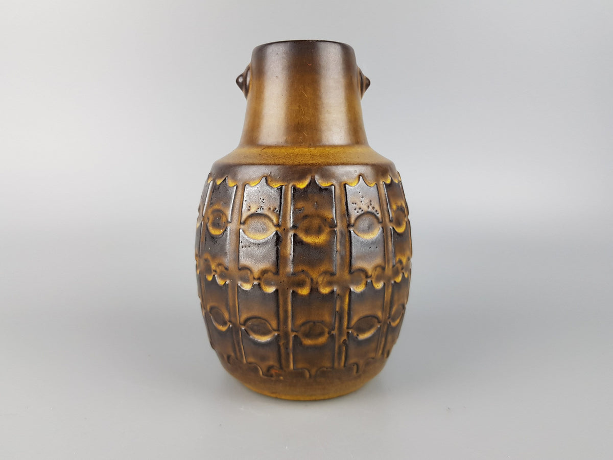 Vintage CERAMANO Vase model 906 with Minerva decor, West German Pottery 1960s