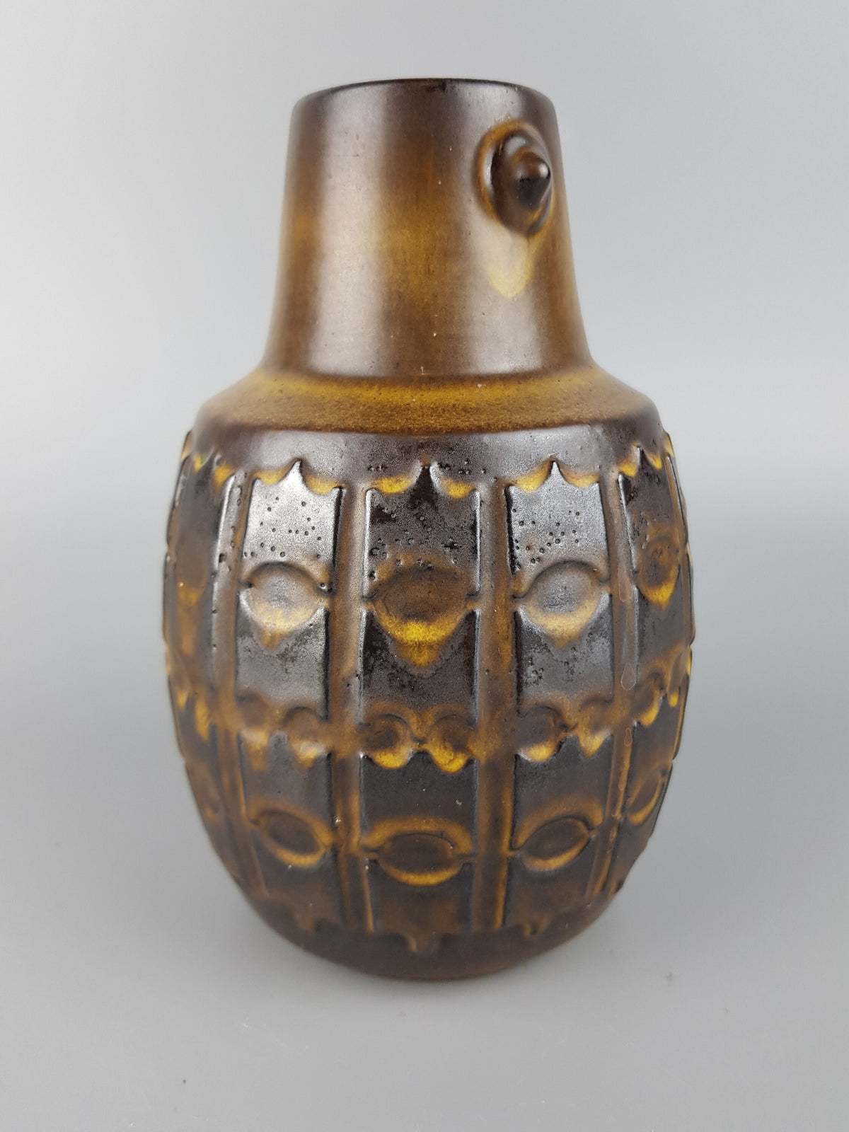 Vintage CERAMANO Vase model 906 with Minerva decor, West German Pottery 1960s