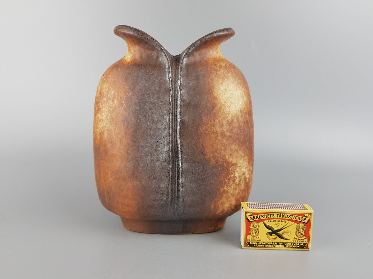 Vintage CARSTENS ATELIER KERAMIK Fish Mouth Vase West German Pottery 1960's