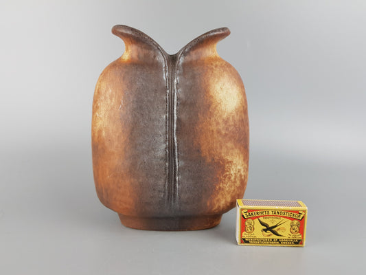 Vintage CARSTENS ATELIER KERAMIK Fish Mouth Vase West German Pottery 1960's