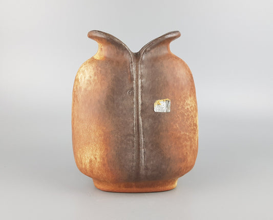 Vintage CARSTENS ATELIER KERAMIK Fish Mouth Vase West German Pottery 1960's