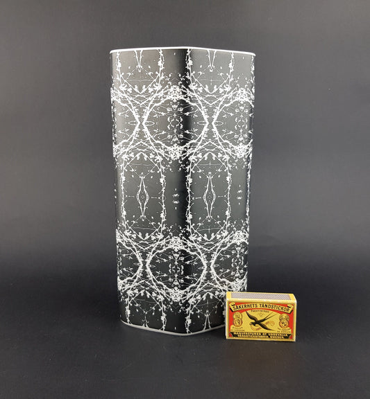 Vintage ESCHENBACH PORZELLAN Black and White Porcelain Vase from Bavaria Germany 1960s