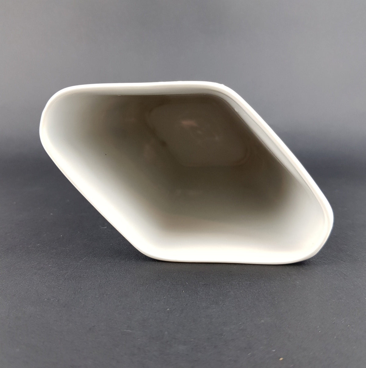 Vintage ESCHENBACH PORZELLAN Black and White Porcelain Vase from Bavaria Germany 1960s