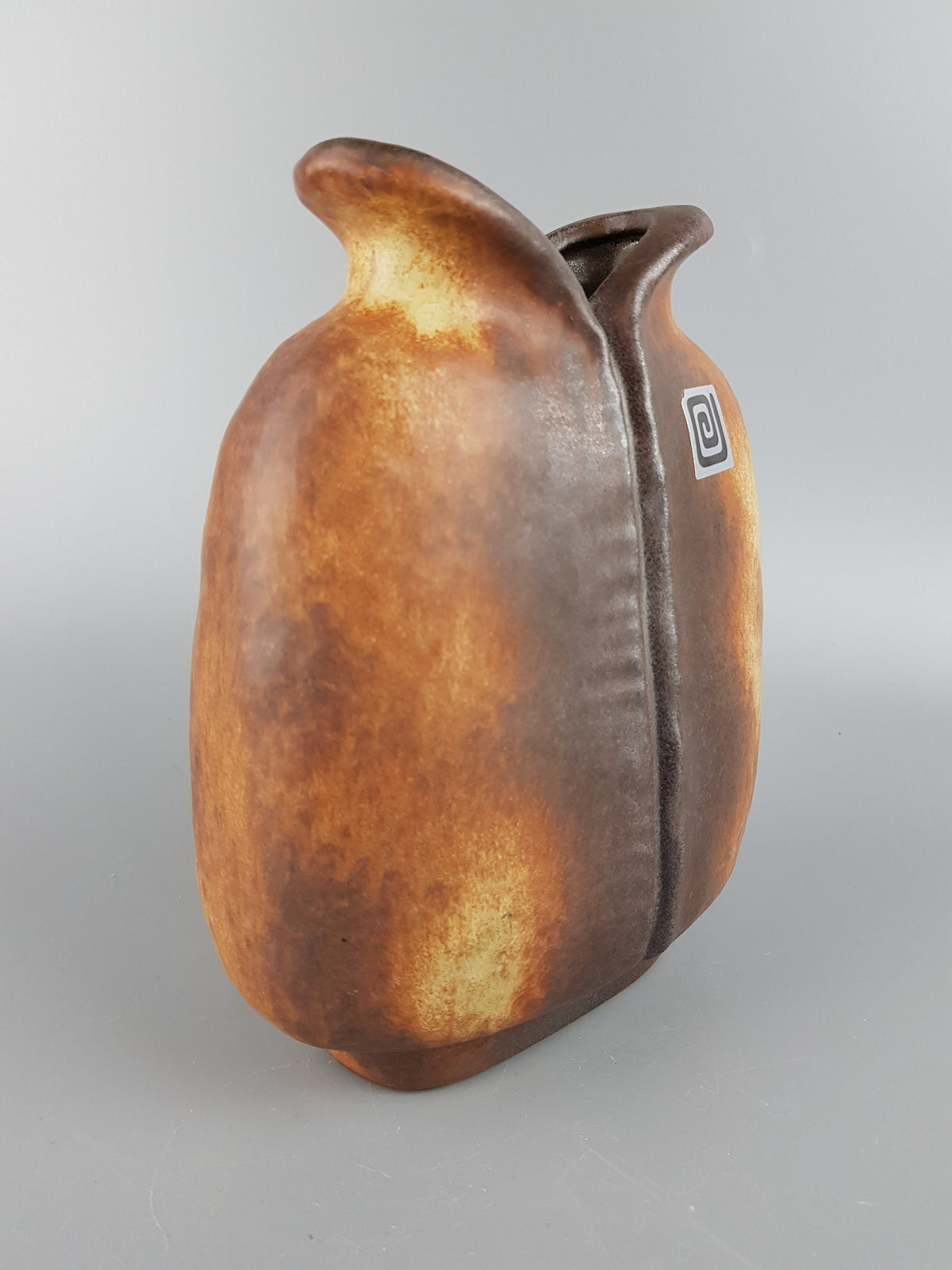 Vintage CARSTENS ATELIER KERAMIK Fish Mouth Vase West German Pottery 1960's