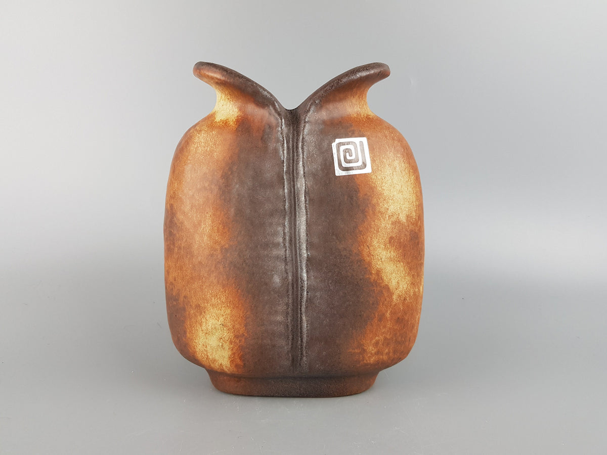 Vintage CARSTENS ATELIER KERAMIK Fish Mouth Vase West German Pottery 1960's