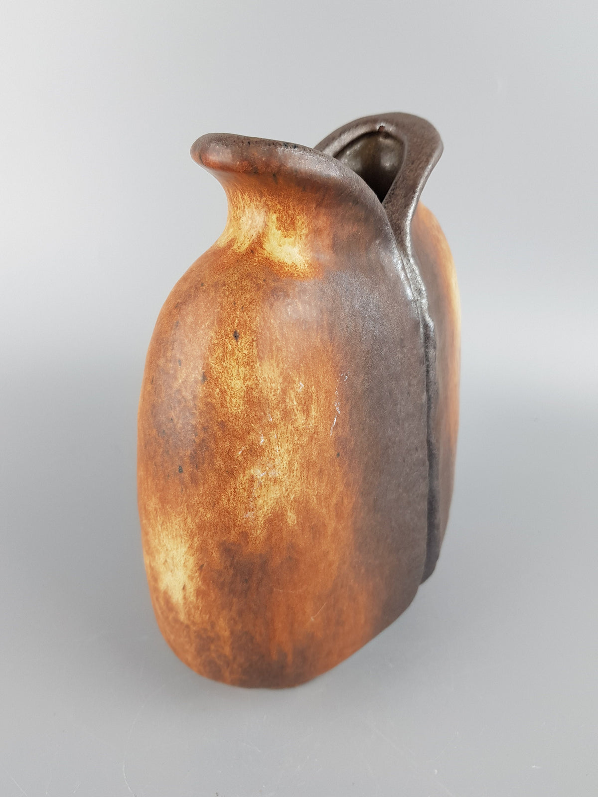 Vintage CARSTENS ATELIER KERAMIK Fish Mouth Vase West German Pottery 1960's