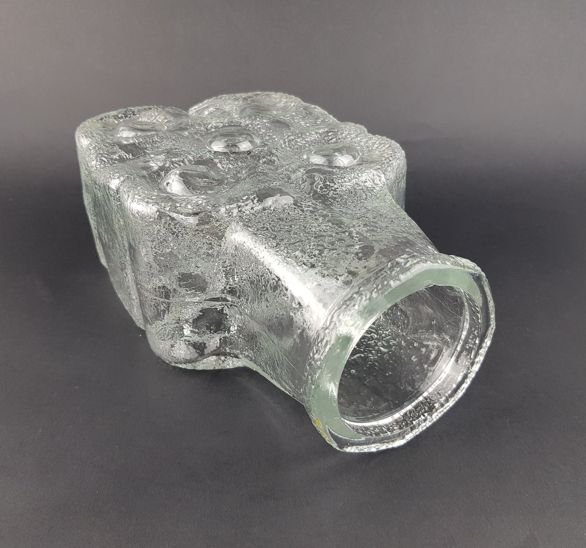 Vintage Bubbles On The Rock Pop Vase by NOELLE + VON CAMPE Design by Walther Glas Germany 1972