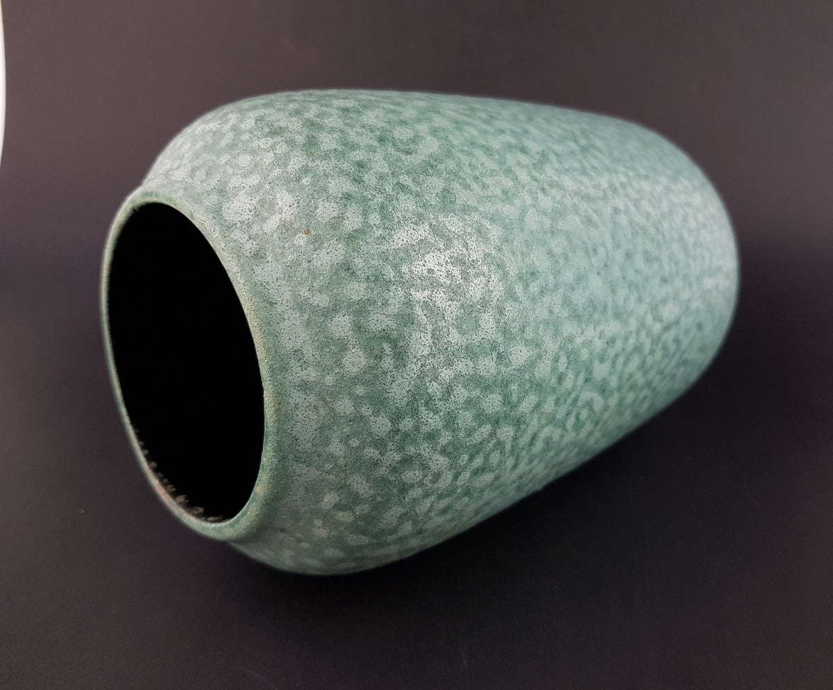 Vintage SCHEURICH KERAMIK Turqoise Fat Lava Vase, 238/18, West German Pottery 1970's