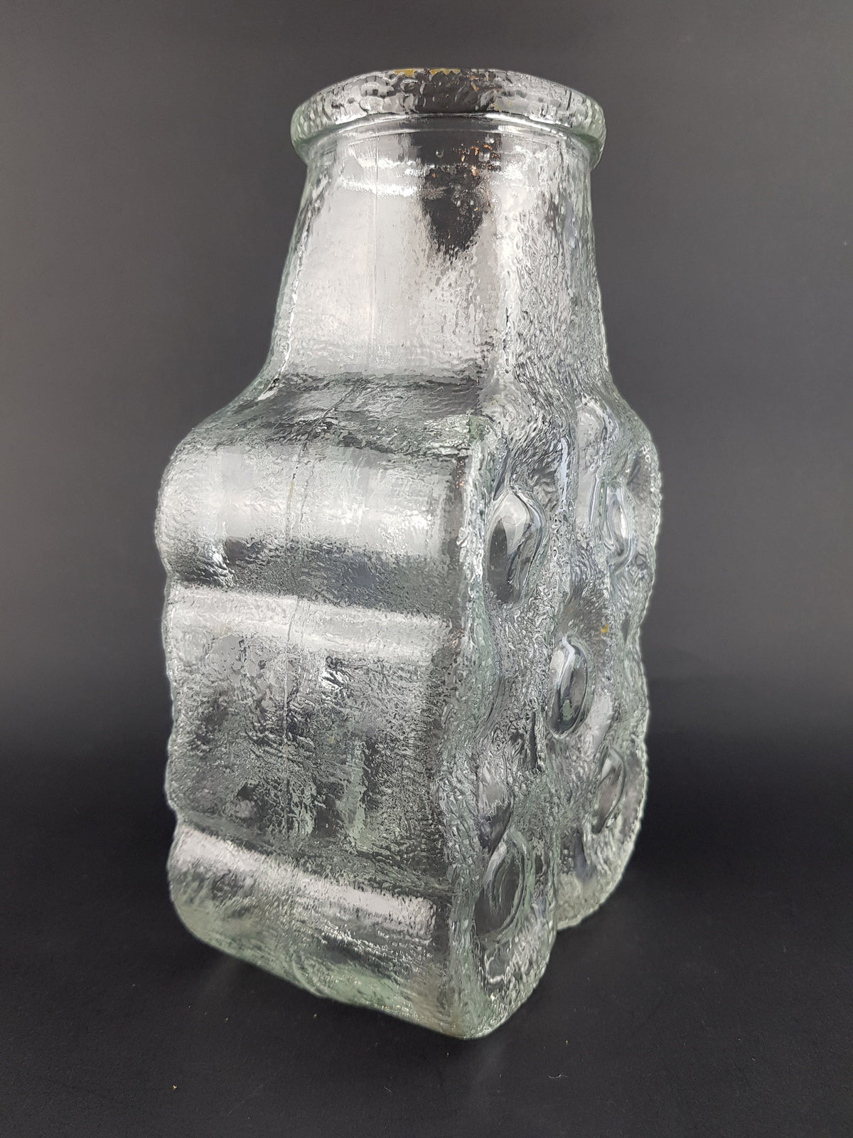 Vintage Bubbles On The Rock Pop Vase by NOELLE + VON CAMPE Design by Walther Glas Germany 1972