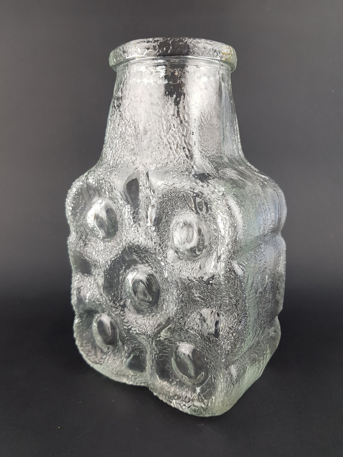 Vintage Bubbles On The Rock Pop Vase by NOELLE + VON CAMPE Design by Walther Glas Germany 1972
