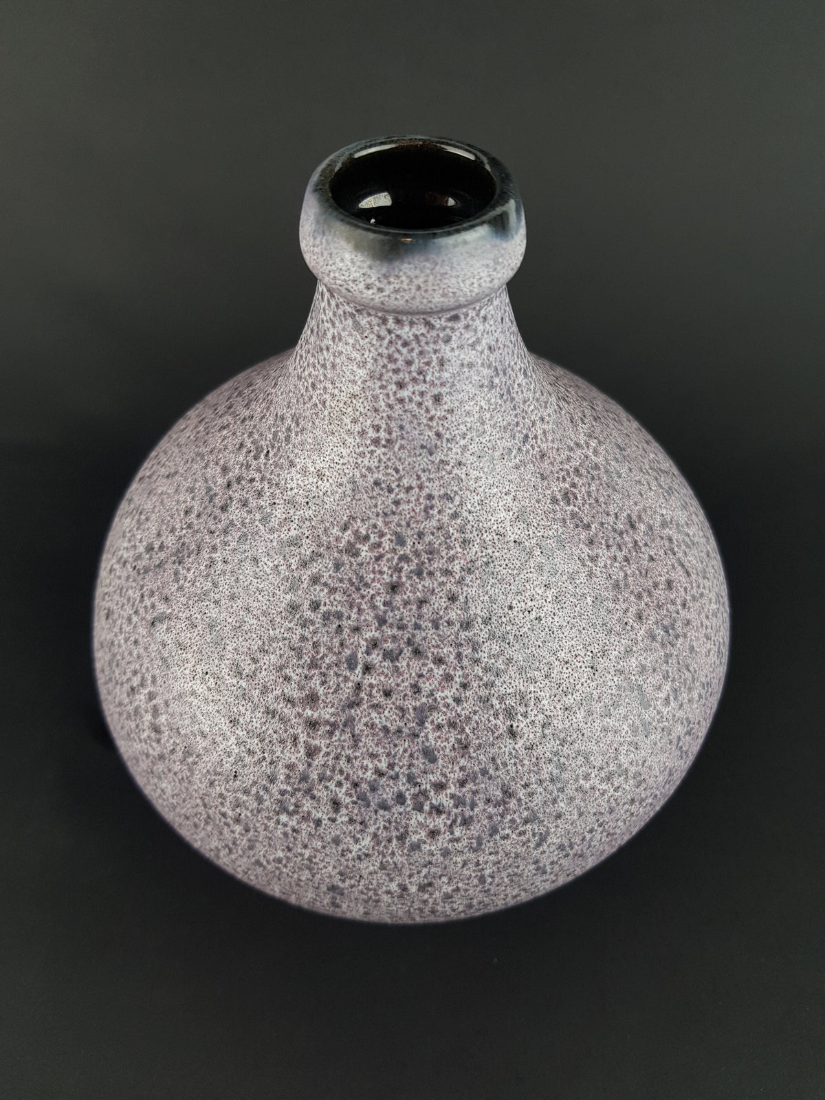 Vintage GRAMANN RÖMHILD Topferei Studio Art Pottery Speckled Pink Vase East German Pottery 1960s