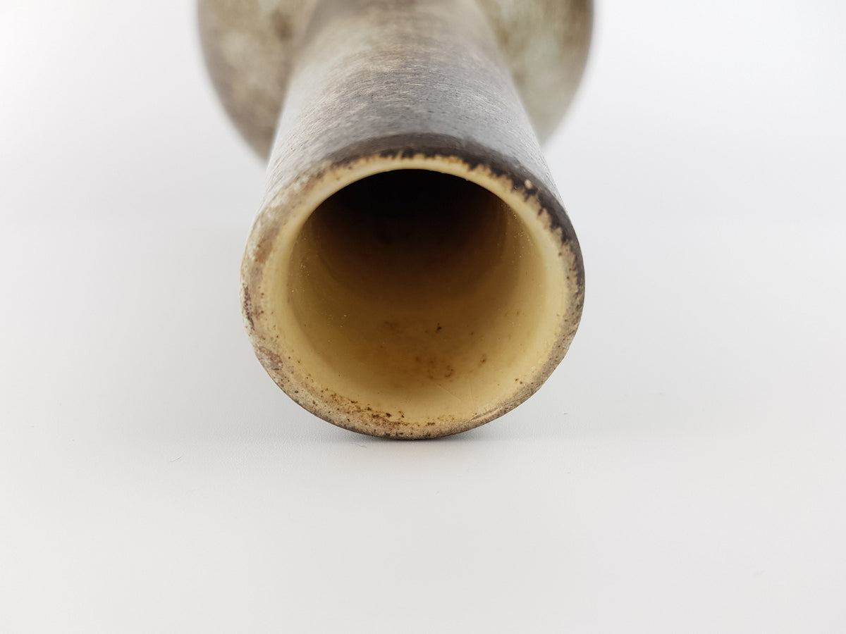 Vintage LAPITESTA Kunst Töpferei Elegant Brown and White Vase 431/28 West German Pottery 1960s