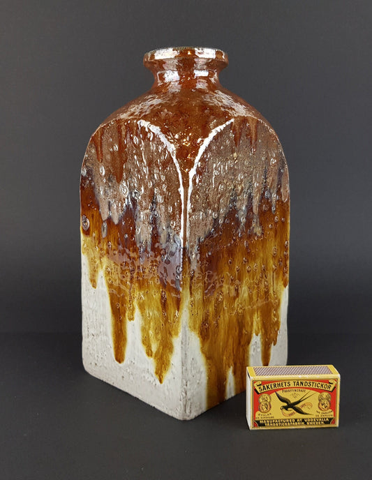 Vintage CERAMANO Vase with Mendoza decor 185 West German Pottery 1972
