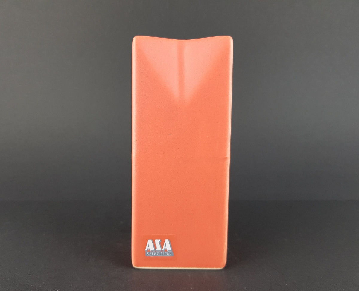 Vintage ASA SELECTION (former Sgrafo Modern) Salmon Origami Vase West German Pottery 1980s