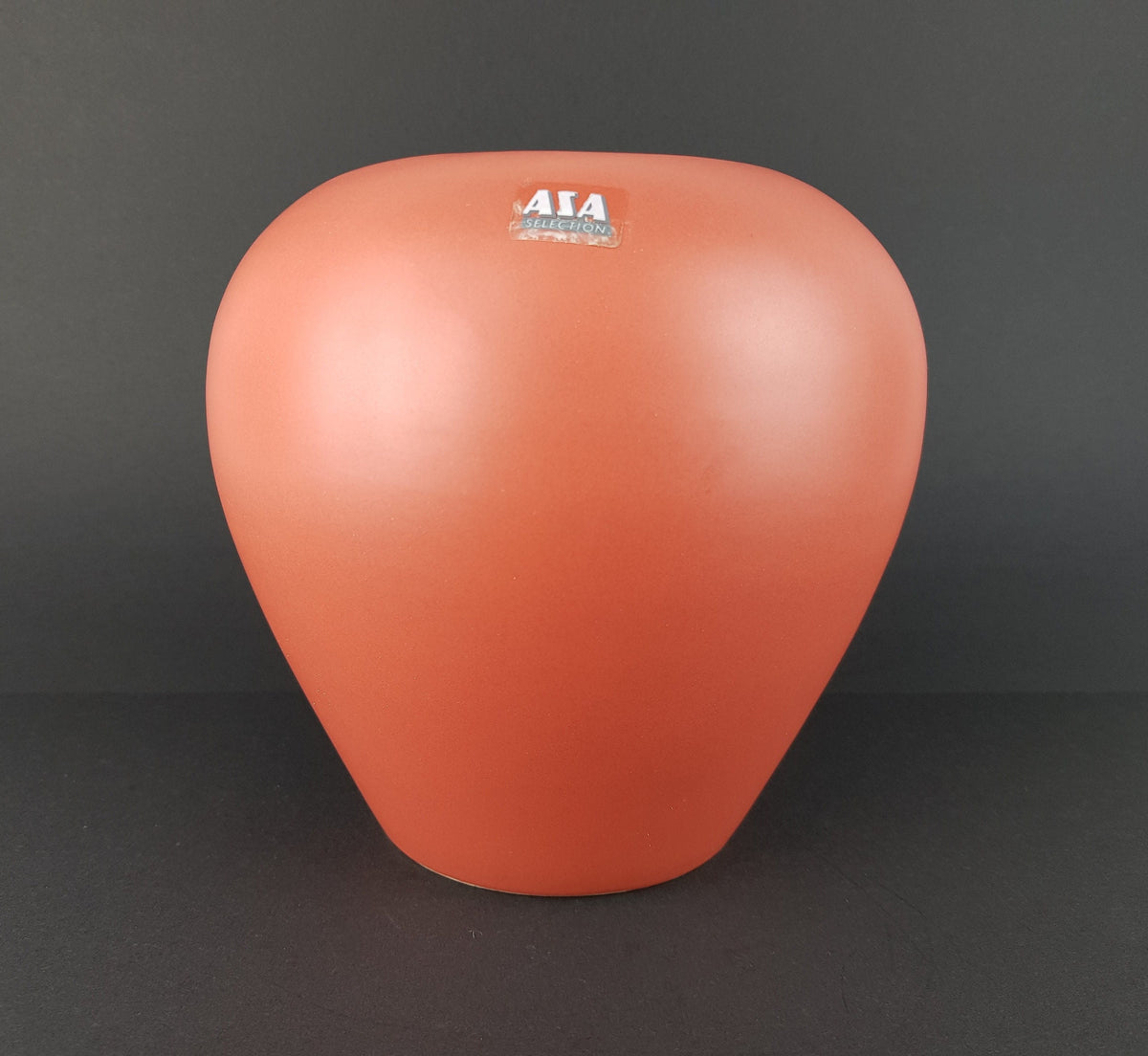 Vintage ASA SELECTION (former Sgrafo Modern) Salmon Vase West German Pottery 1980s