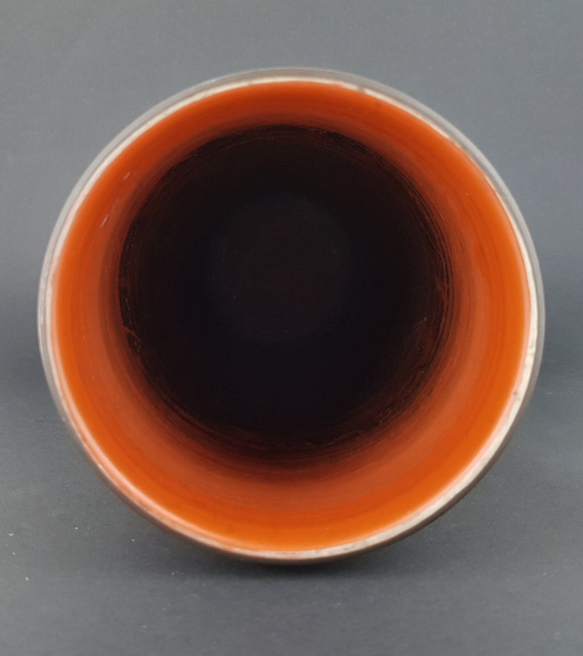 Vintage AKRU KERAMIK Alfred Krupp Multi Colored Klinker Vase with Incised Pattern 30/20 West German Pottery 1950s