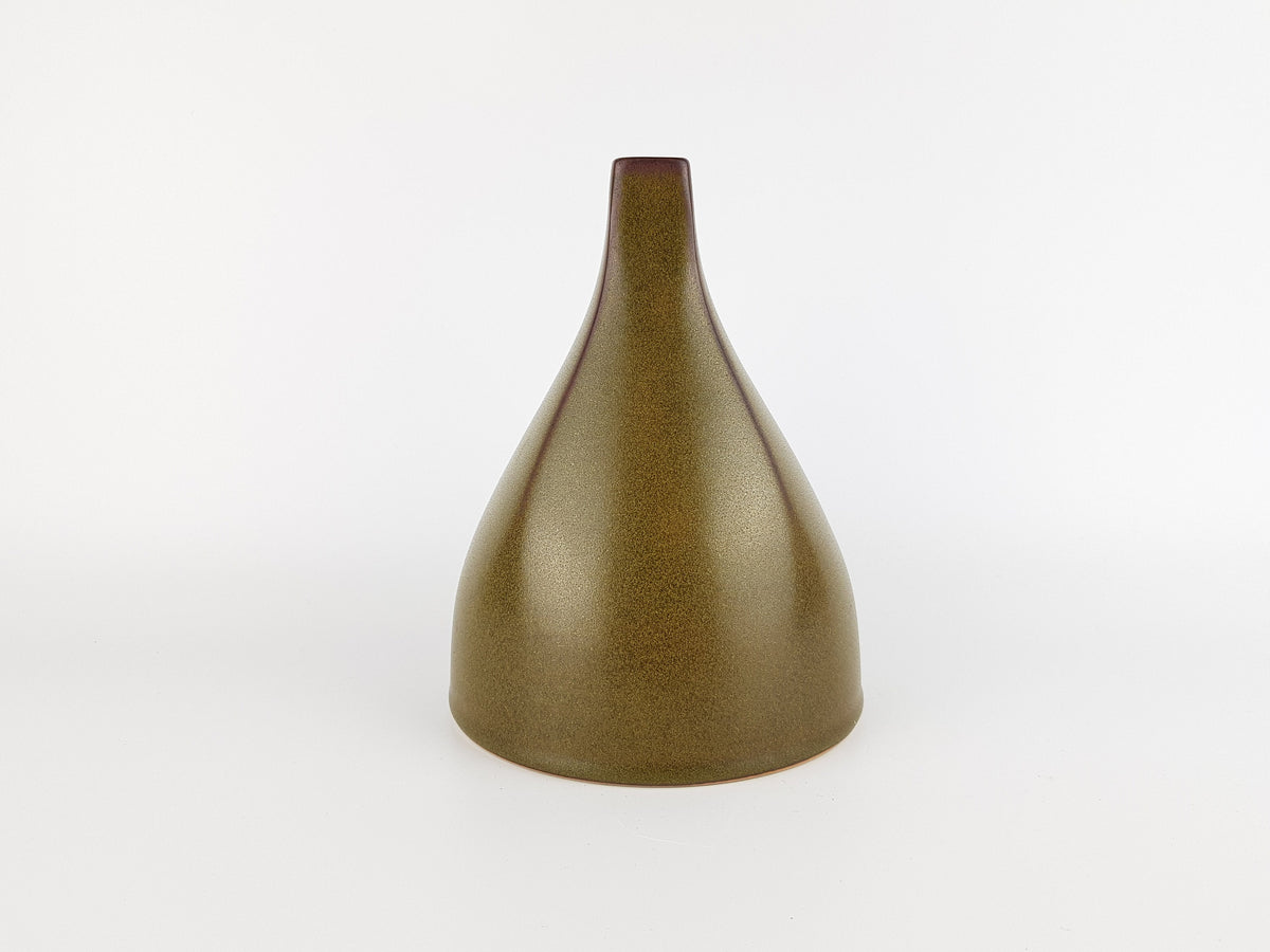 Vintage ROSENTHAL Studio Linie German Ceramic Olive Green Vase 1970s