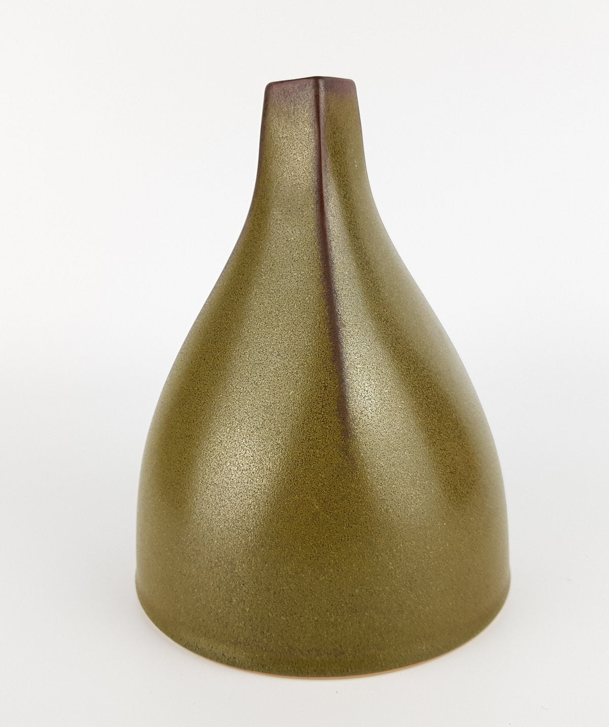 Vintage ROSENTHAL Studio Linie German Ceramic Olive Green Vase 1970s