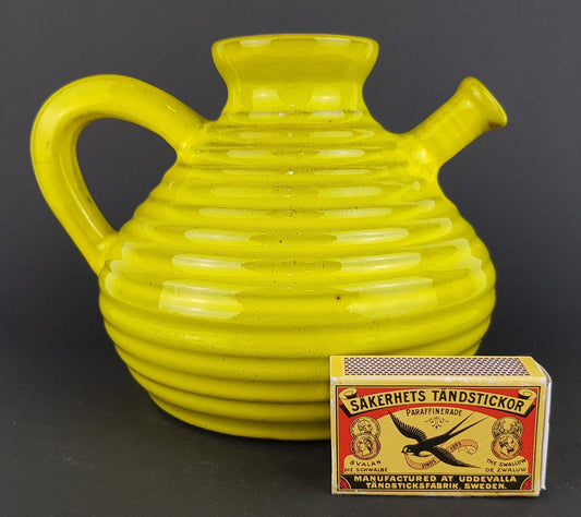 Vintage MAREI KERAMIK Yellow Watering Can 8303 West German Pottery 1970s