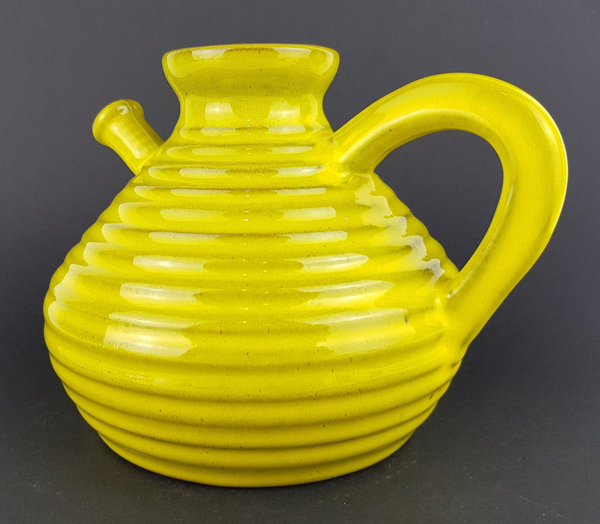 Vintage MAREI KERAMIK Yellow Watering Can 8303 West German Pottery 1970s