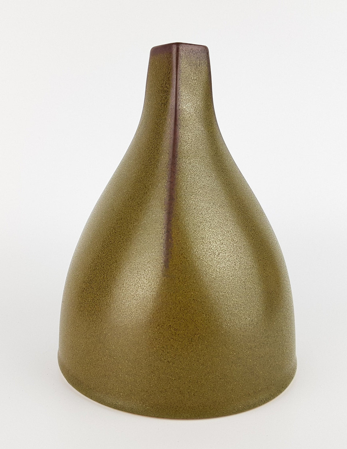 Vintage ROSENTHAL Studio Linie German Ceramic Olive Green Vase 1970s